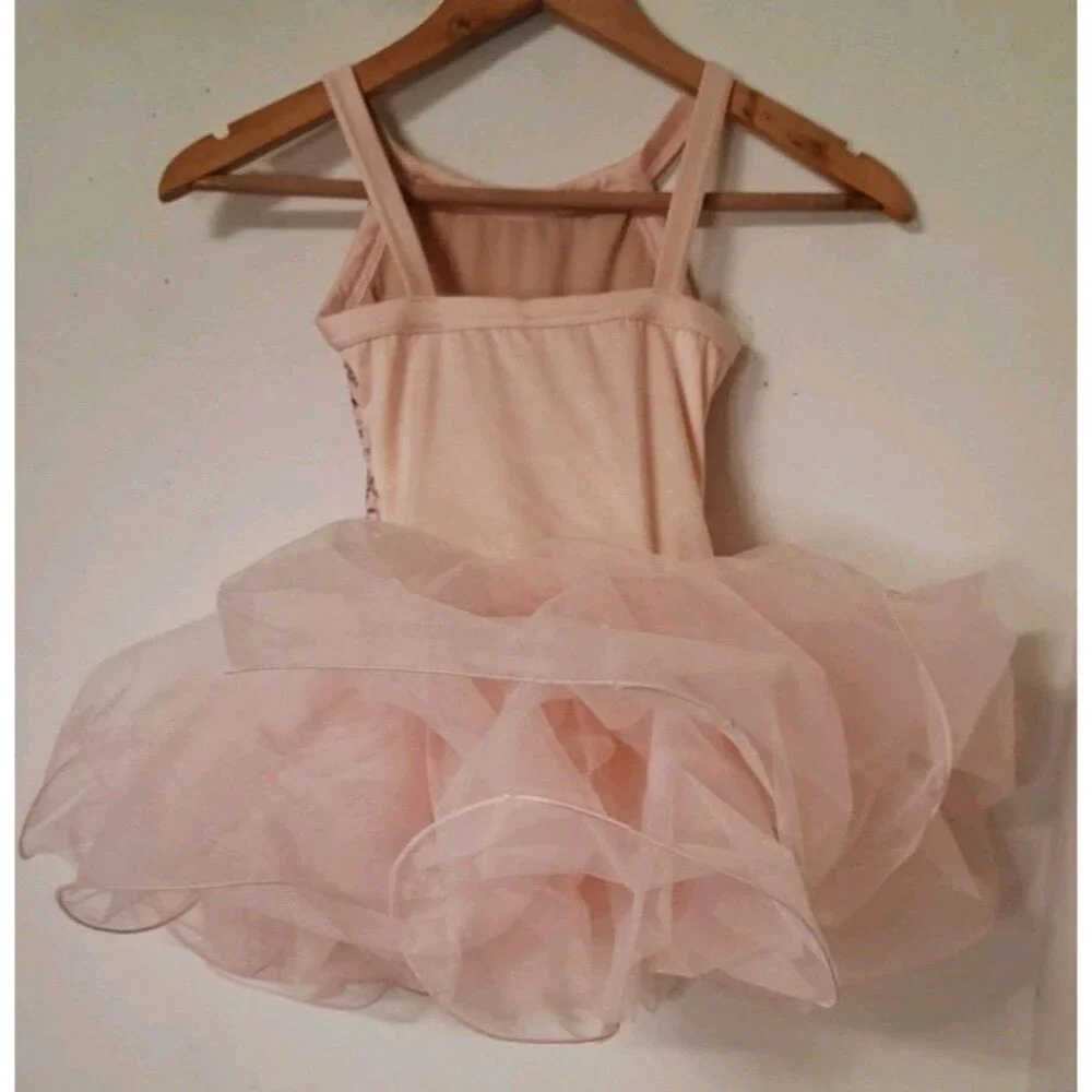 Weissman 1C Ballet Dance Costume Ballerina Tutu Baby Pink Sequin